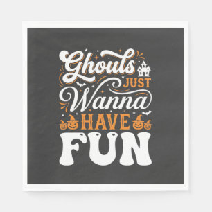 Halloween-Grüfte wollen nur Spaß haben Design_1 Serviette