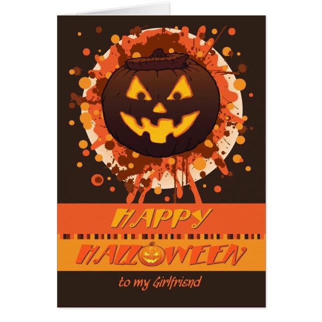 Halloween Grunge Pumpkin, für Girlfriend - Funny (Vorne)
