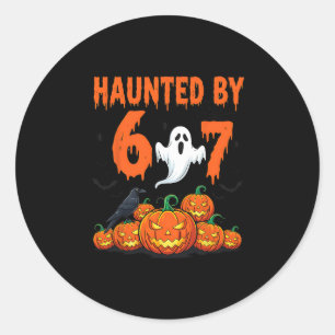 Halloween Grusel 67 Six Seven Meme 1 (19) Runder Aufkleber