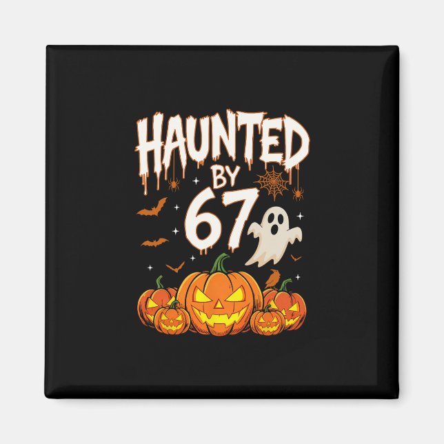 Halloween Grusel 67 Six Seven Meme 1 (7)  Magnet (Vorne)