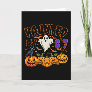 Halloween Grusel 67 Six Seven Meme  Karte