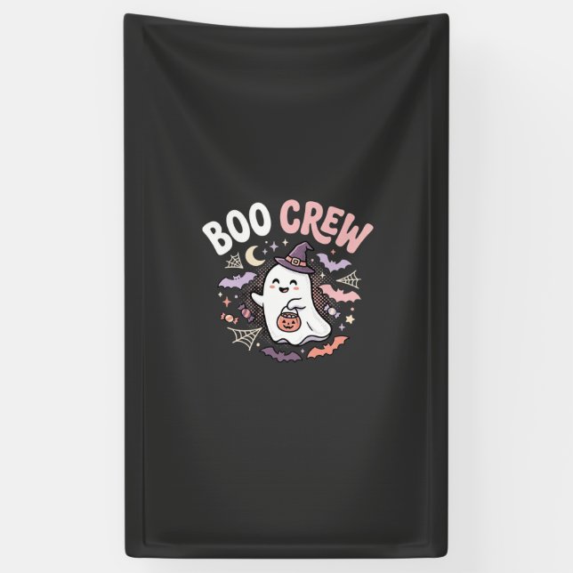 Halloween Grusel Crew Geist Banner (Vertikal)