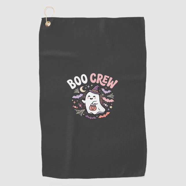 Halloween Grusel Crew Geist Golfhandtuch (Vorderseite)