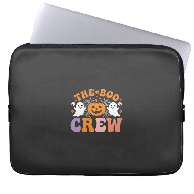 Halloween Grusel-Crew Geist Kürbis Design_1 Laptopschutzhülle (Vorderseite)