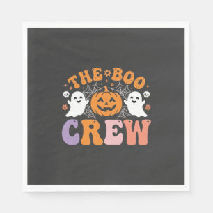 Halloween Grusel-Crew Geist-Kürbis-Design_1 Serviette