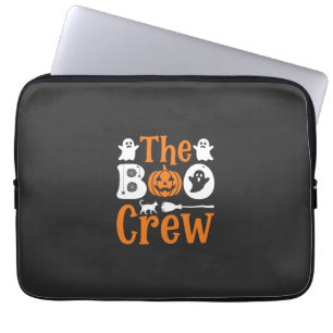 Halloween Grusel Crew Geist Kürbis Katze Design Laptopschutzhülle