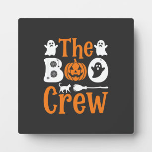 Halloween Grusel Crew Geist Kürbis Katzen Design Fotoplatte