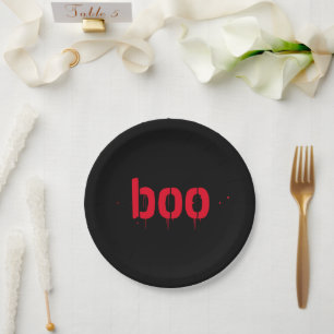 Halloween Grusel rot blutig schwarz gruselig Pappteller