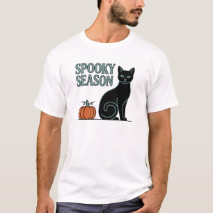 Halloween Grusel-Saison-Katze T-Shirt