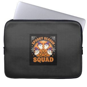 Halloween Grusel-Saison-Squad-Geist-Kürbis-Design Laptopschutzhülle