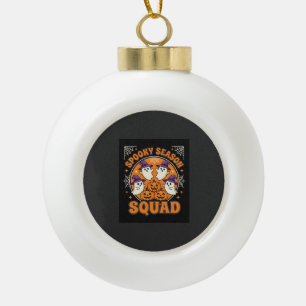 Halloween Grusel-Saison-Squad-Geister-Kürbis-Desig Keramik Kugel-Ornament