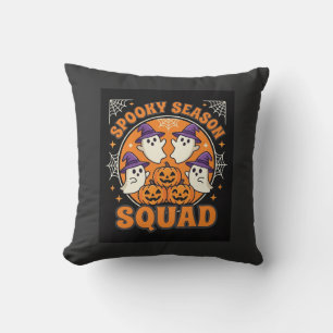 Halloween Grusel-Saison-Squad-Geister-Kürbis-Desig Kissen