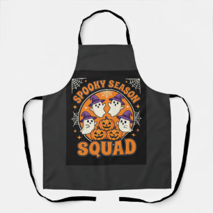 Halloween Grusel-Saison-Squad-Geister-Kürbis-Desig Schürze
