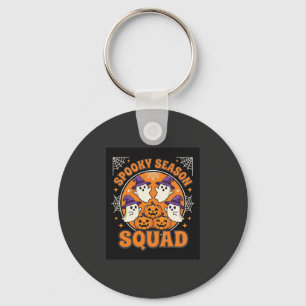 Halloween Grusel-Saison-Team Geist-Kürbis-Design Schlüsselanhänger