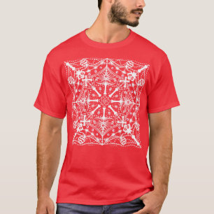 Halloween grusel weißes Muster T-Shirt