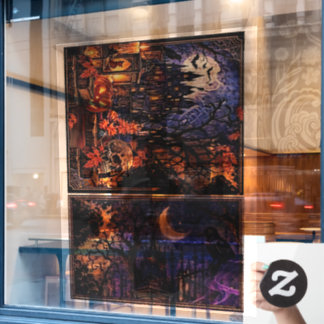 Halloween-Gruselelemente-Set 1 für Fenster Fensteraufkleber