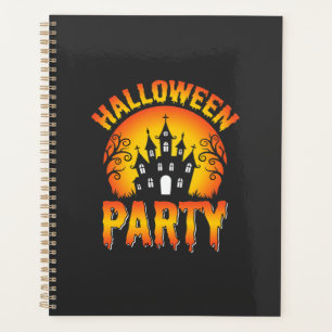 Halloween Gruselhaus-Party-Vektor Planer