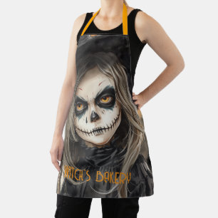 Halloween, Gruselig Süße Hexen Mädchen Halloween Schürze