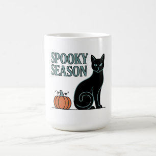 Halloween Gruselige Jahreszeit Katze Kaffeetasse
