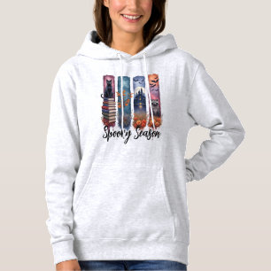 Halloween Gruselige Saison Gothic Pinselstrich Hoodie