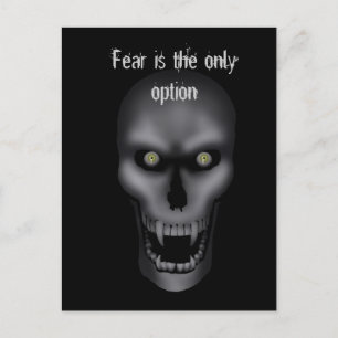 Halloween - Gruselige Schädel-Postkarte Postkarte