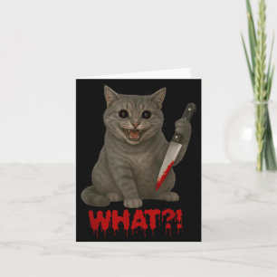 Halloween Gruselige Schwarze Katzen Lustige Katze Karte