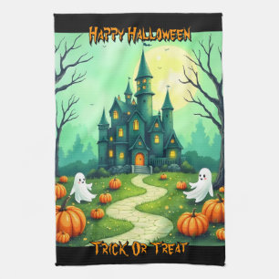 Halloween Gruselige Süße Moderne Kollektion Geschirrtuch