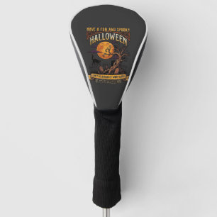 Halloween Gruseliger Baum Vollmond Schwarze Katze Golf Headcover