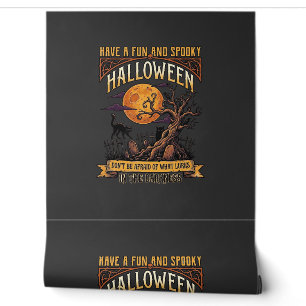 Halloween Gruseliger Baum Vollmond Schwarze Katze Tapete