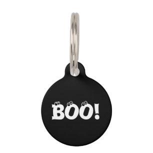Halloween Gruseliger Boo! Augäpfel schwarz lustige Haustiermarke