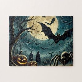 Halloween Gruseliger Friedhof – 252‑Teiliges Puzzl