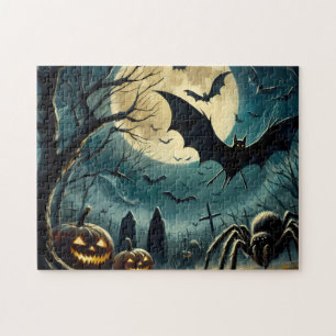 Halloween Gruseliger Friedhof – 252‑Teiliges Puzzl