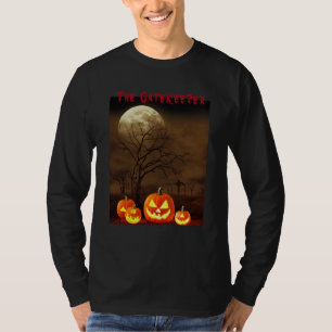 Halloween Gruseliger Friedhof Kürbisse Torwächter  T-Shirt