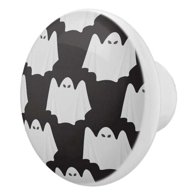 Halloween, Gruseliger Geist, Süßes oder Saures, Bu Keramikknauf (Rechts)