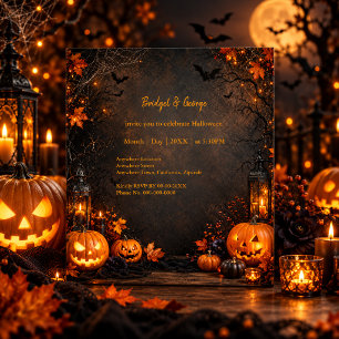 Halloween Gruseliger Kürbis Dunkle Vintage-Gotik