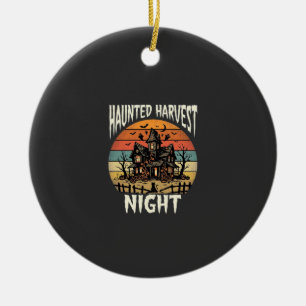 Halloween Gruseliger Kürbis Nacht Keramik Ornament