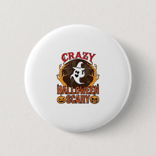 Halloween Gruseliger Kürbis Retro Gravur Textur_1 Button
