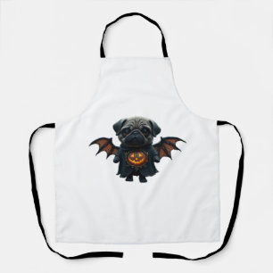 Halloween Gruseliger Mops Klassisches T-Shirt Schürze