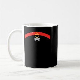 Halloween Gruseliger Pfotenabdruck Halsband-Knoche Kaffeetasse
