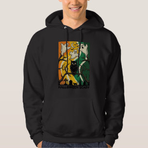 Halloween Gruseliger Schwarzer Eulen-Geister-Fried Hoodie