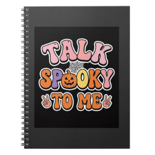 Halloween Gruseliger Talk Gruselig Für Mich Design Notizblock