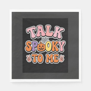 Halloween Gruseliger Talk Gruselig Für Mich Design Serviette