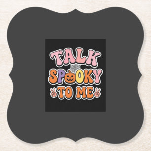 Halloween Gruseliger Talk Gruselig Für Mich Design Untersetzer