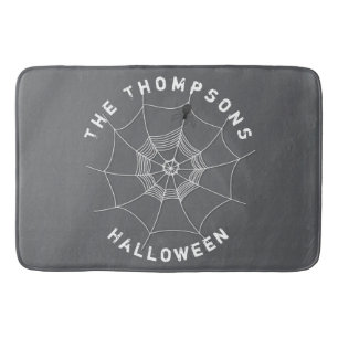 Halloween Gruseliges Spinnennetz Custom Badematte
