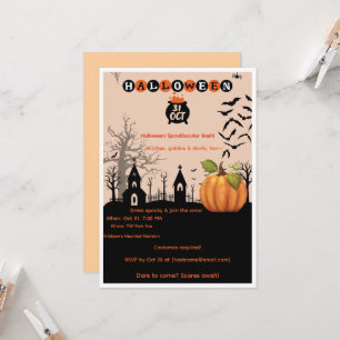 Halloween Gruselparty Einladung