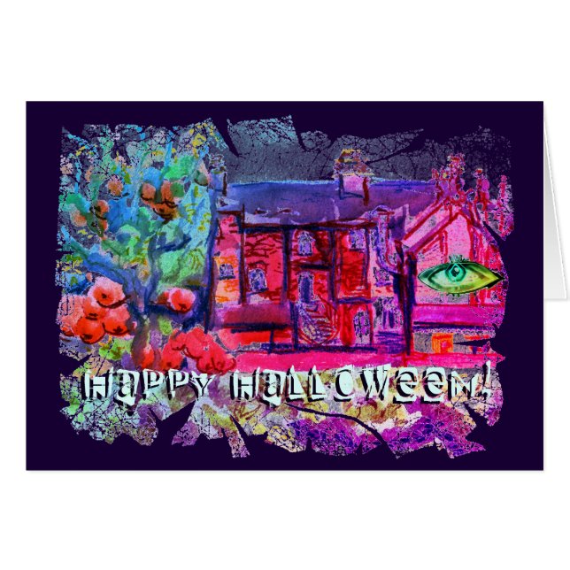 Halloween Gruß aus Newtown, Powys, Wales (Vorderseite (Horizontal))