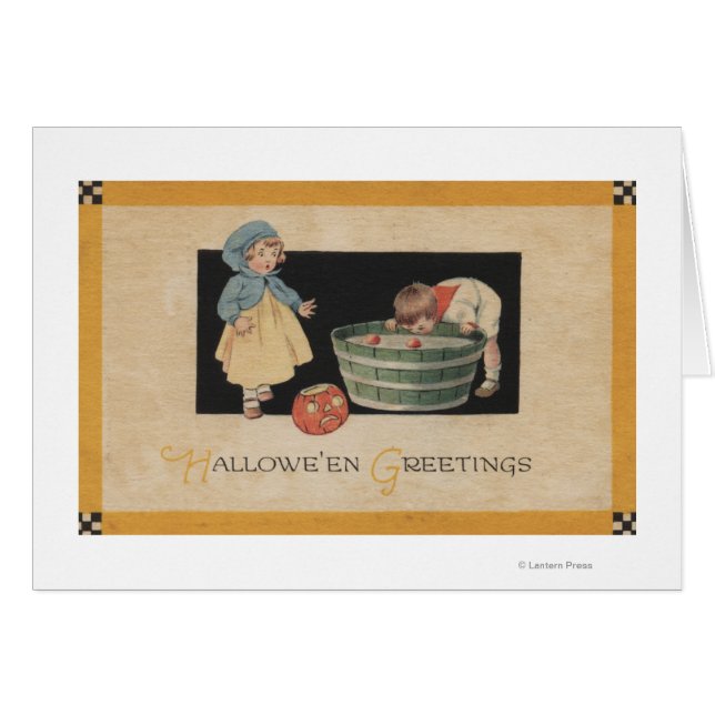 Halloween GrußBobbing für Äpfel (Vorderseite (Horizontal))