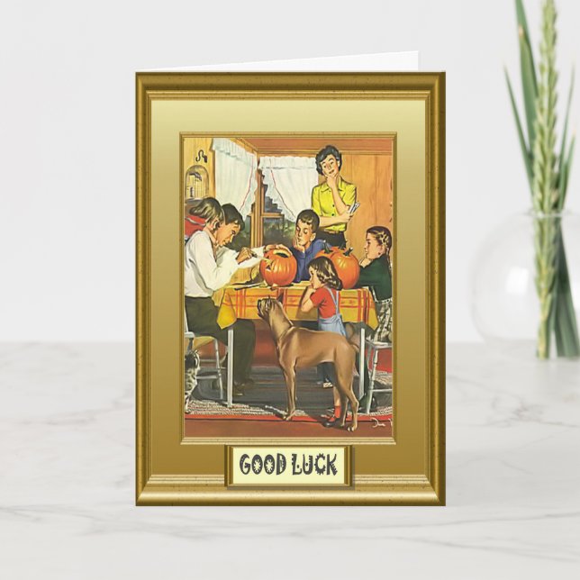 Halloween-Grüße Karte (Vorderseite)