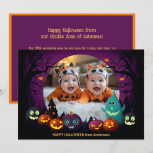 Halloween-Grüße mit individueller Fotokarte Karte
