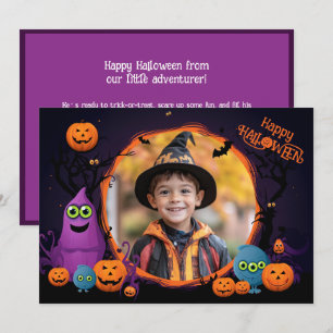 Halloween-Grüße mit individueller Fotokarte Karte